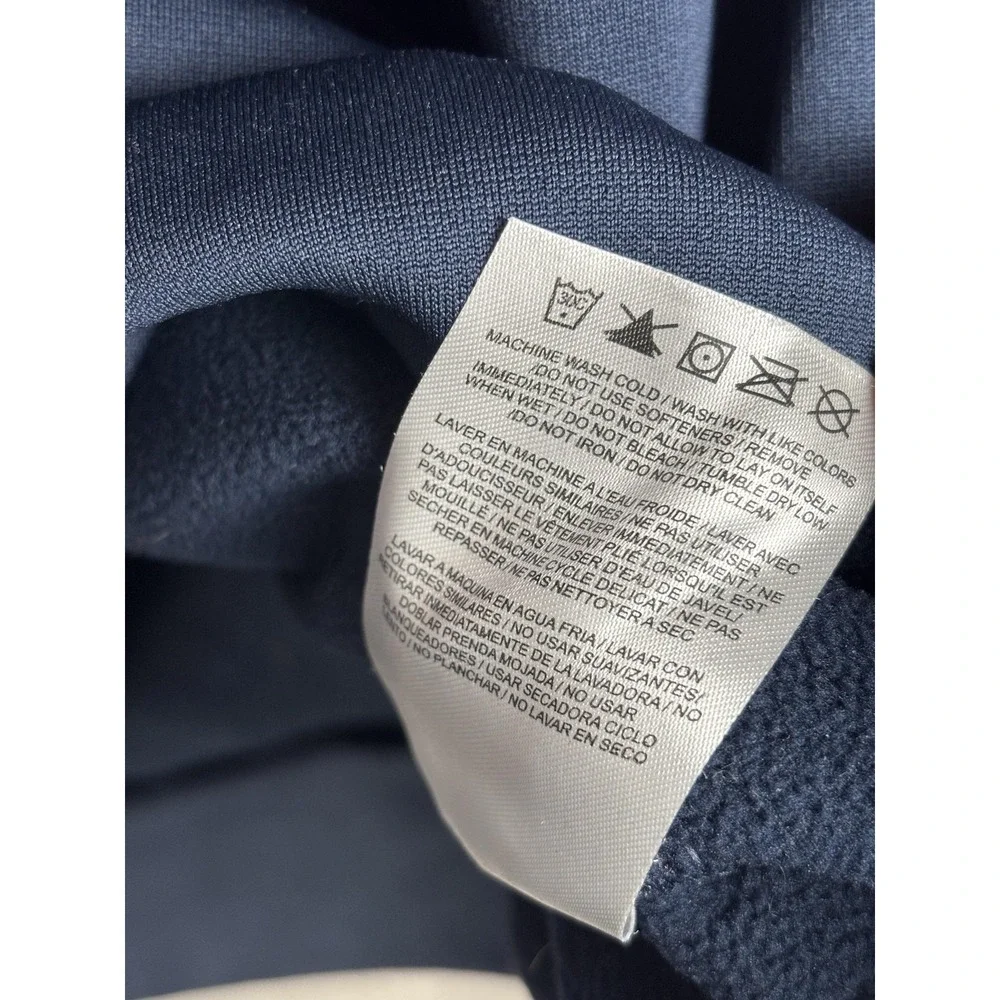 Nike Hoodie Mens Small Blue Therma-FIT Pullover Kangaroo Pocket Swoosh Athletic
